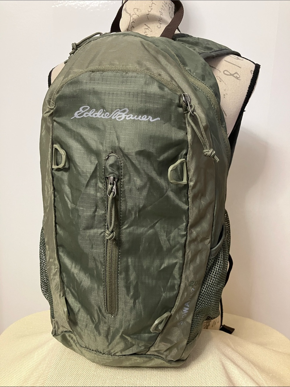 Eddie Bauer Rippac Stowaway 20L Packable Unisex Daypack Olive